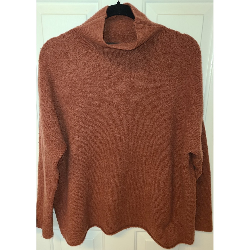 French‎ Connection Women's Cider Maroon Color Sz Med Marled Turtle Neck Warm